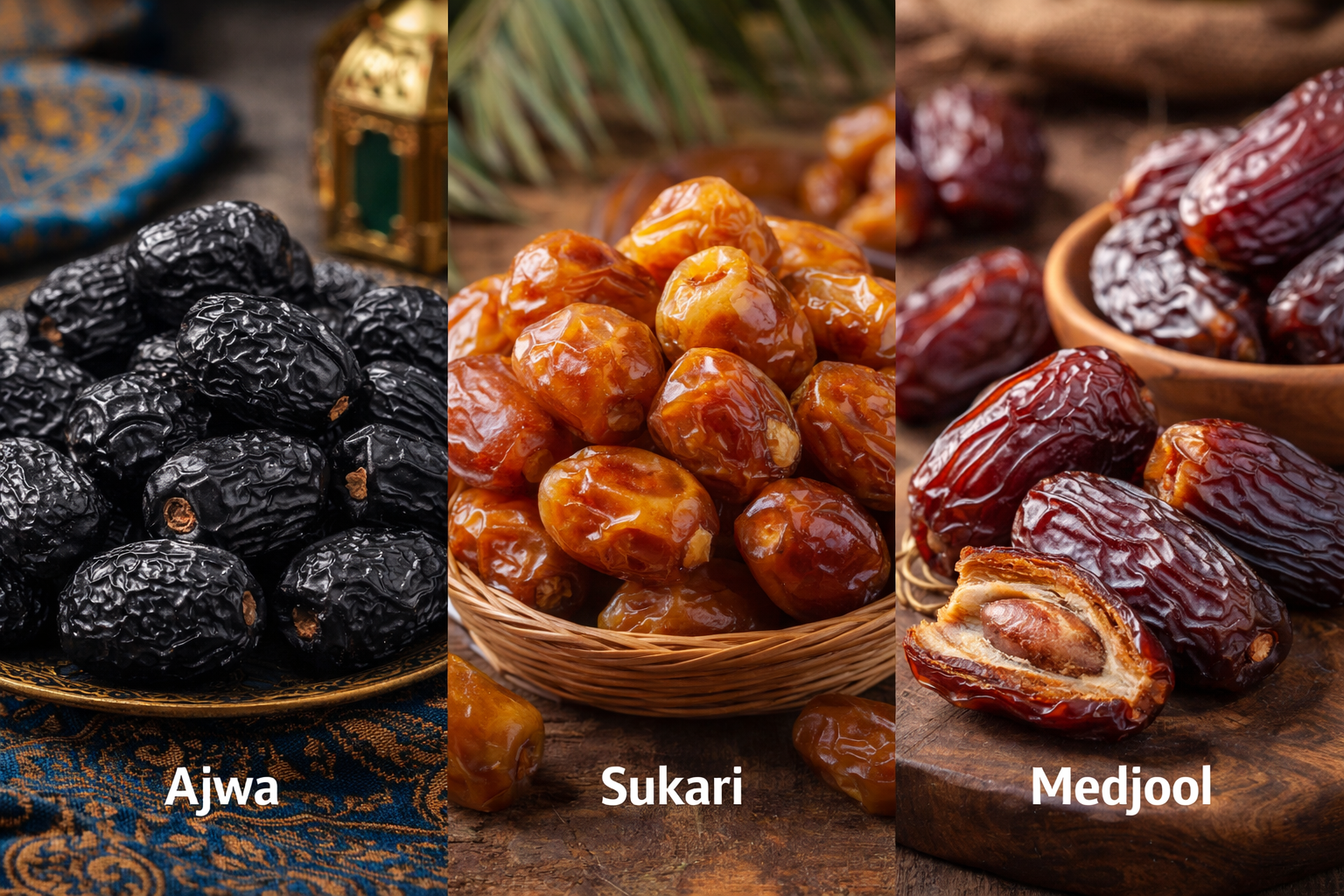 Kurma Ajwa, Sukari, Medjool: Mana yang Paling Sehat dan Lezat?
